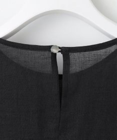 自由区 【WEB限定・接触冷感・洗える】シアーラミーローンイレギュラーヘムスリーブ ブラウス