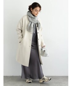 Te chichi ウールメルトンノーカラーロングコート《2025winter catalog item》