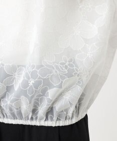 23区 【R(アール)】エンブロイダリーオーガンザ ブラウス