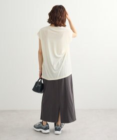 Green Parks ベロアロゴフレンチスリーブチュニック