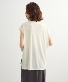 Green Parks ベロアロゴフレンチスリーブチュニック