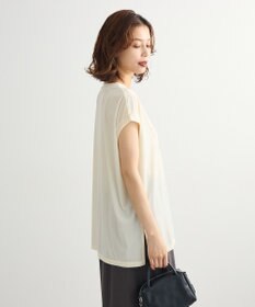 Green Parks ベロアロゴフレンチスリーブチュニック