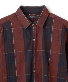 JOSEPH HOMME オーバーチェックジャガードストレッチ　レギュラーカラーシャツ