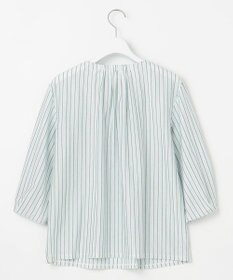 J.PRESS LADIES L 【イージーケア】 STRIPE JERSEY ボリュームスリーブ カットソー