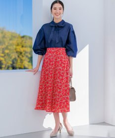 組曲 プランタンプリント フレアスカート