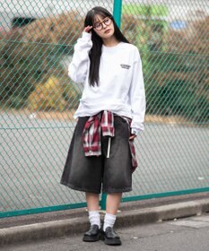 WEGO 【ユニセックス着用ITEM】別注VISIONゴーストスケーターグラフィックT（LS）