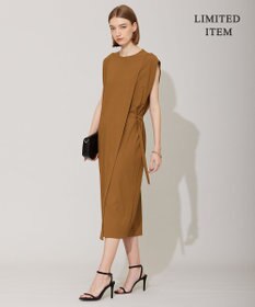 ICB 【接触冷感・UVカット・速乾・洗える】マットスキューバ ストレートワンピース