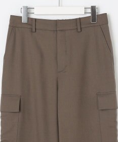 J.PRESS LADIES L 【洗える】ツイルライトストレッチ テーパード カーゴ パンツ