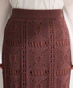 Green Parks クロシェニットスカート