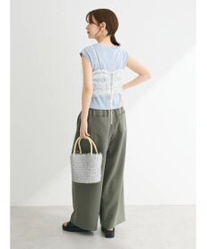 Green Parks ・ｓｗｉｎｇ　ｂｙ　ＳＥＴ２点チュールビスチェ＆フレンチＴ