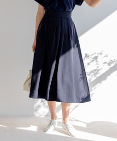 組曲 【セットアップ対応・ウエストゴム仕様】ニュアンスシフォン スカート