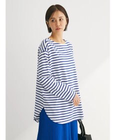 Green Parks ラウンドボーダーリラックスプルオーバー