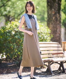 ANY SIS 【洗える】ノースリーブロゴ Tシャツ