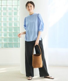 UNFILO 【UNFILO DENIM】撥水ストレッチ ワイドストレートデニム