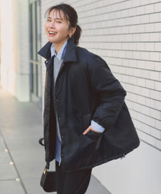 UNFILO L 【野呂佳代さん着用】TAIONコラボ ボア襟 リバーシブルダウン