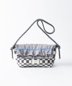TRICOTE チェッカー巾着ポーチショルダー