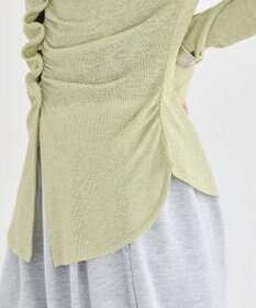 earth music&ecology 【予約】シアーワッフルタックボタントップス