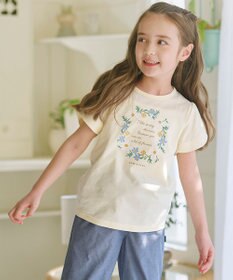 組曲 KIDS  【110-140㎝】 フラワーリースTeeシャツ