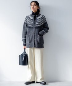 23区 L 【洗える】スムージーコットン シアー ニット