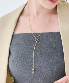 Phoebe 【金属アレルギー対応】ミニマルチェーンロングコインネックレス　ゴールド　ニッケルフリー