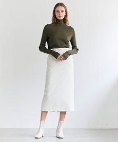 BEIGE， 【洗える】WILLOW / サムホールハイネックニット