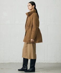 自由区 L 【17号サイズまで展開・カタログ掲載】マイクロタッサーダウンスタンドカラー コート