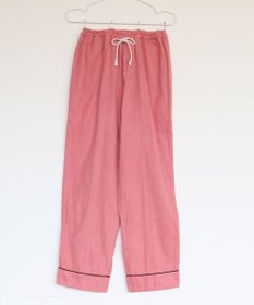 京和晒綿紗 【紗栄子さん愛用パジャマの色違い/UNISEX】ガーゼパジャマ 2重合わせ 草木染め【さんご】