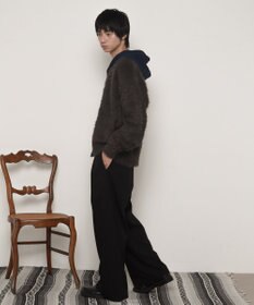 WEGO 【ユニセックス着用ITEM】フェザーニットボタンシャツ