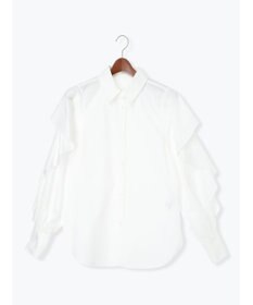 Te chichi 【泉 里香さん着用・Oggi.jp10/23掲載】ラッフルスリーブシャツ