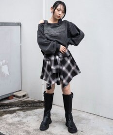 WEGO ドッキングオフショルショートスウェット