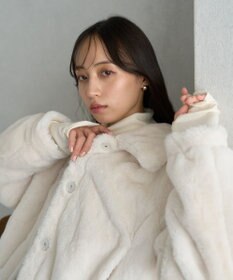 earth music&ecology ファーショートコート