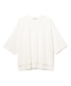 BEIGE， 【洗える・GLOW ８月号掲載】S.BABILA / スリットネックオーバーサイズTシャツ