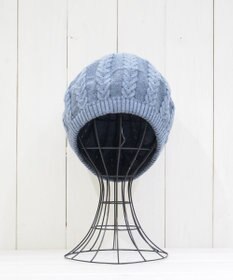 石田製帽 オーガニックコットン アラン編みベレー