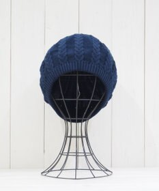 石田製帽 オーガニックコットン アラン編みベレー