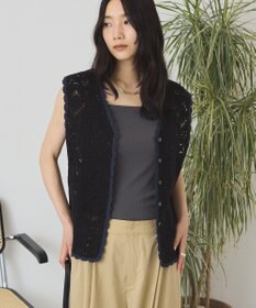 AMERICAN HOLIC クロシェ風ニットベスト