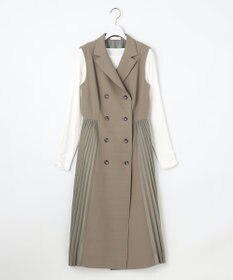 ANY SIS L 【2SET】プリーツコンビトレンチワンピース セット