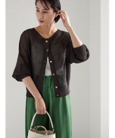 Te chichi 【WEB限定カラーあり】ペーパータッチヤーン2wayメッシュニット