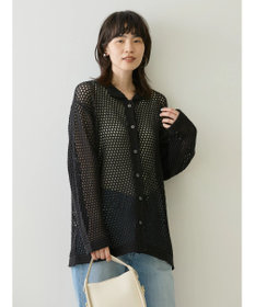 AMERICAN HOLIC 透かし編みニットカーディガン