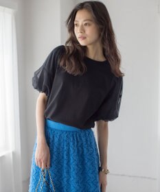 組曲 L 【WEB限定】チュールポンチドッキング Tシャツ