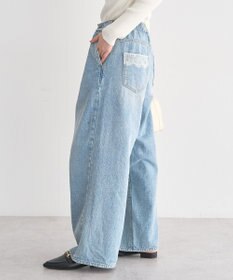 earth music&ecology ポケットレースデニムパンツ