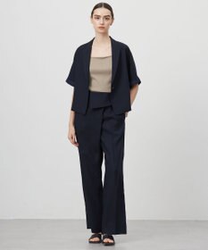 ICB L 【UVケア・接触冷感・速乾・防シワ・洗える】 FluidBackSatin デザインワイドパンツ