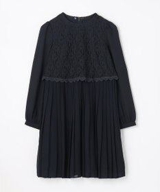 組曲 KIDS 【150-170cm】シフォンプリーツコンビ ワンピース