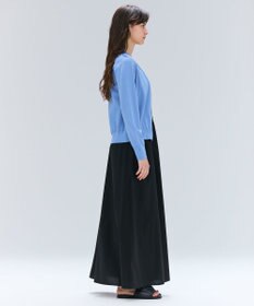 BEIGE， 【洗える】NADIA / レザーラインジップカーディガン