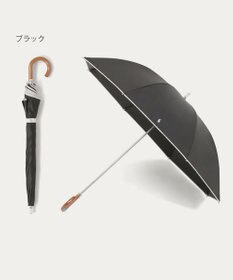 MOONBAT 【WEB限定/遮光率100%/遮熱/UV】POLO RALPH LAUREN（ポロ ラルフローレン）晴雨兼用日傘 無地 オーバーロック刺繍 長傘