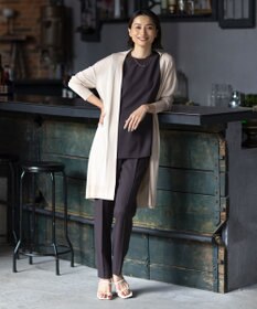 ICB L 【新色追加・洗える】 FluidBackSatin ドロストパンツ