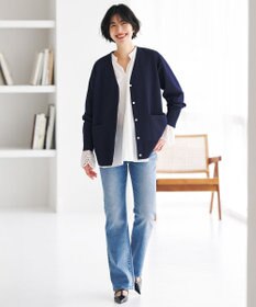 UNFILO L 【STORY×UNFILOコラボ】イージーケア 袖刺繍 ブラウス