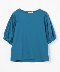 ANY 【WEB限定・接触冷感】シルケットスムース ギャザーパフスリーブトップス