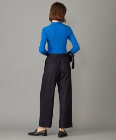 ICB 【洗える】 ウォッシャブルウールジャージー ワイドパンツ