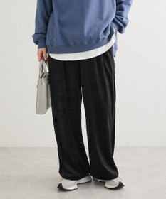 Green Parks ぽかぽか裏起毛ベロアイージーパンツ