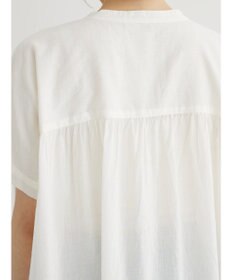 Green Parks インド綿 　ギャザー５分袖チュニック